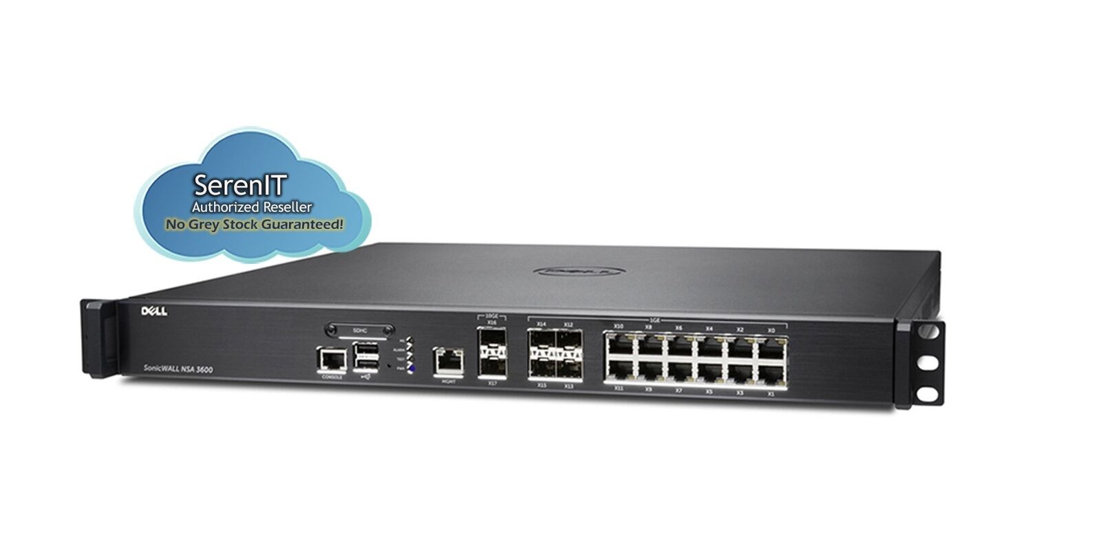 SONICWALL 01-SSC-3851 / SonicWALL NSA 3600 Network Security Appliance / 12 Port