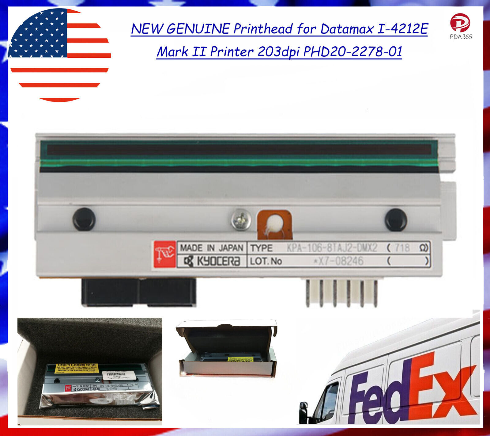 OEM Thermal printhead for Datamax I-Class I-4212e Mark II 203dpi PHD20-2278-01