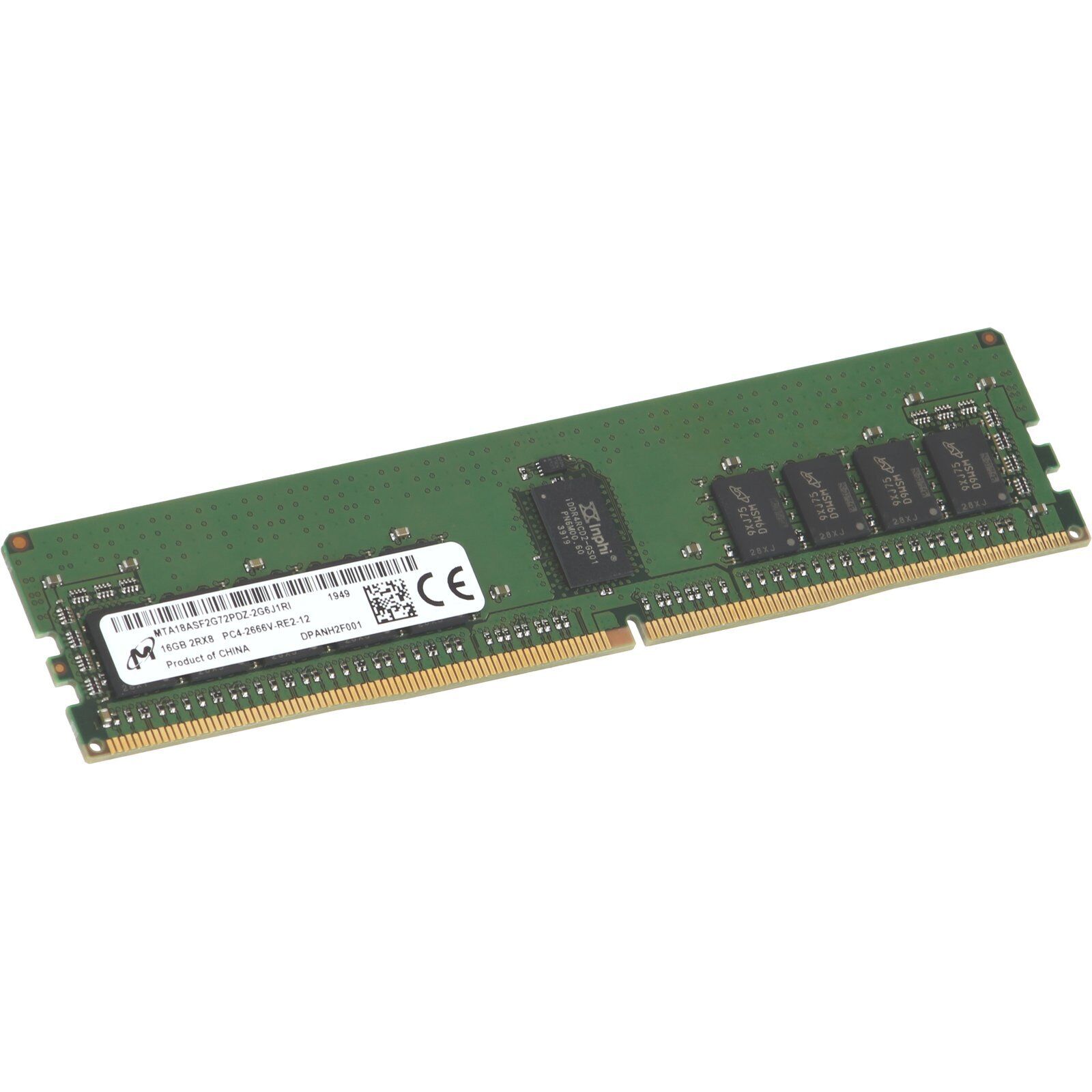 Micron 16GB RDIMM 2Rx8- 2666MT/s (MTA18ASF2G72PDZ-2G6J1RI)