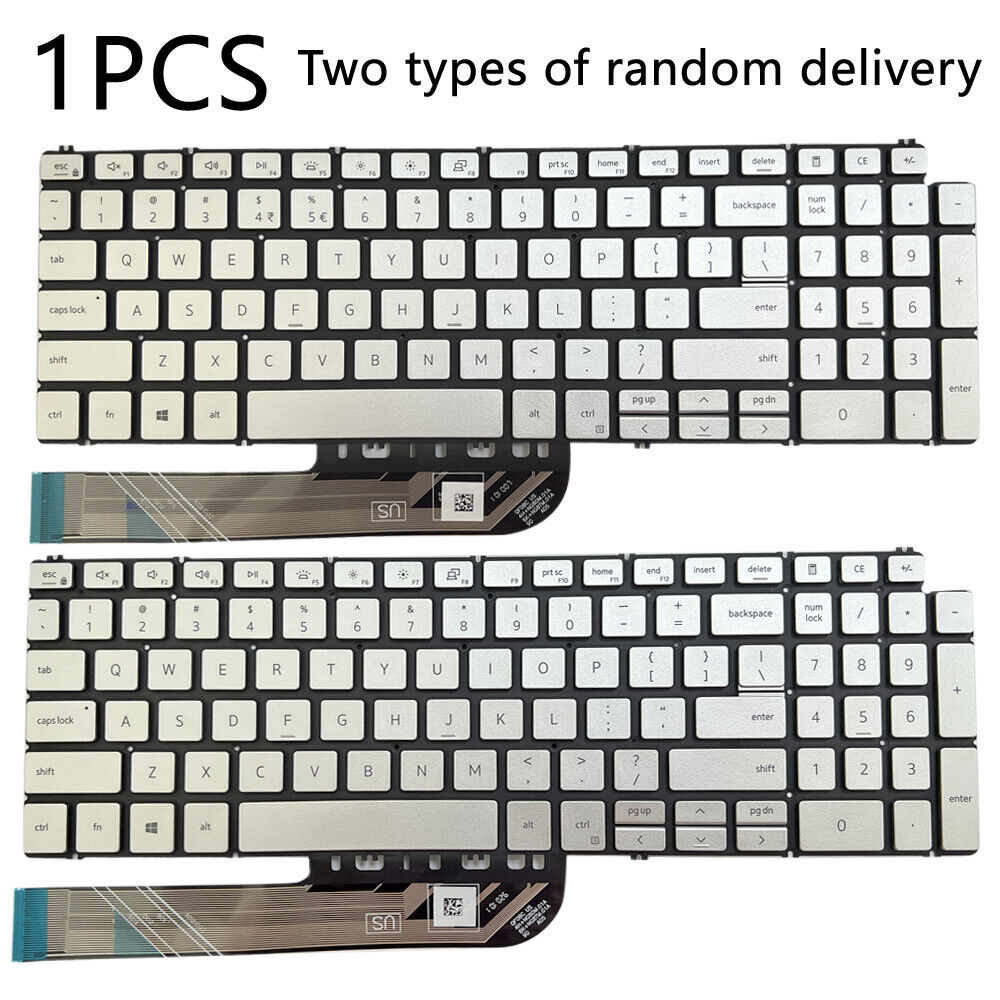 NEW Laptop Backlight Keyboard US for Dell Inspiron 15 7590 7591 7791 5584 Silver