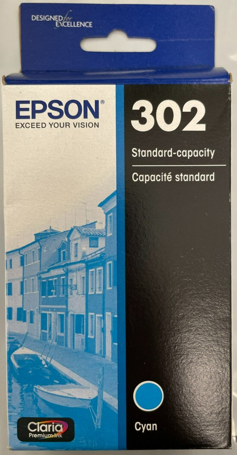 EPSON 302 - T302220-S - Claria Premium Ink Standard Capacity Cartridge - Cyan