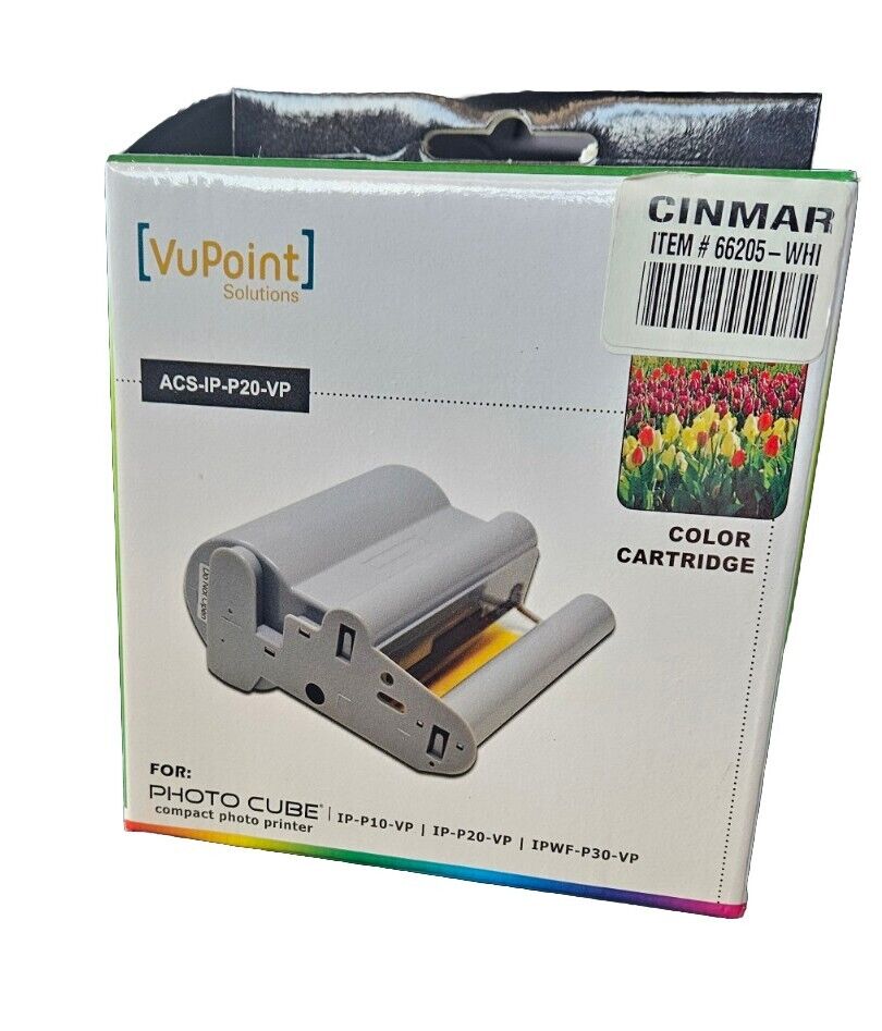 VuPoint Photo Cube Compact Printer Color Cartridge ACS-IP-P10-VP Solutions - New