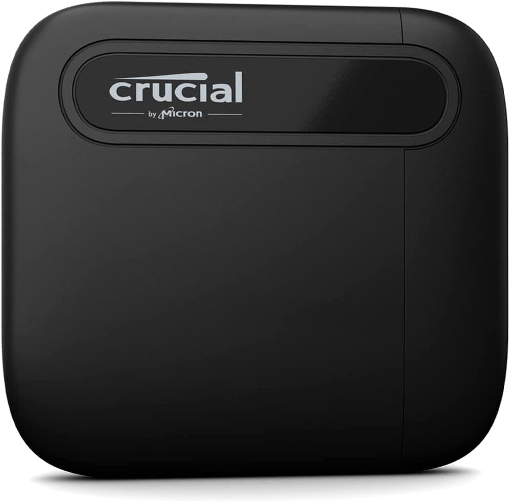 Crucial X6 4TB Portable SSD - Up to 800MB/s - PC and Mac - USB 3.2 USB-C Externa