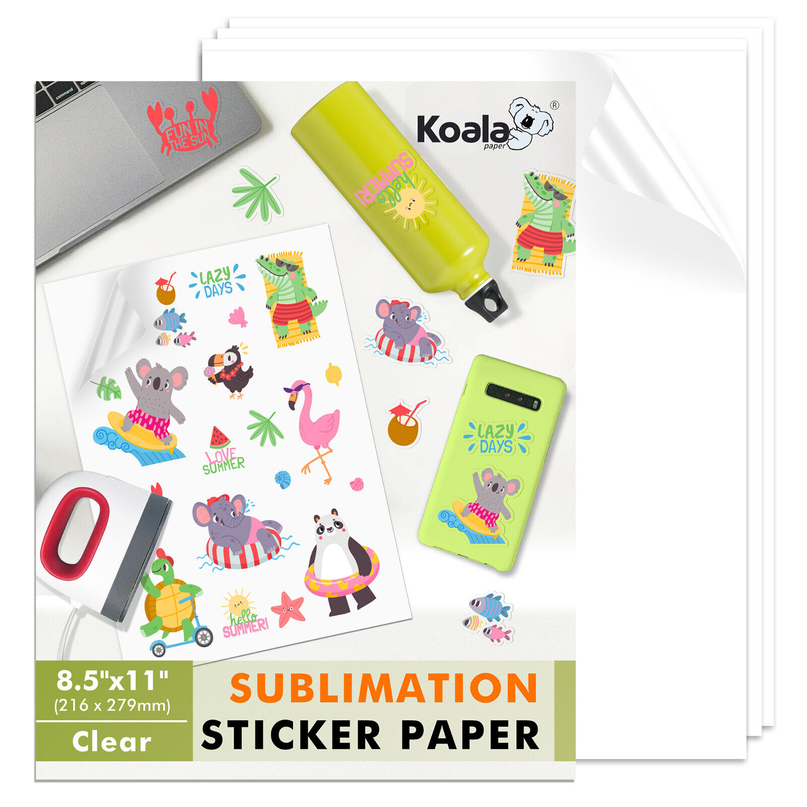 Koala Sublimation Sticker Paper Clear Matte / Koala Sublimation Paper and Ink