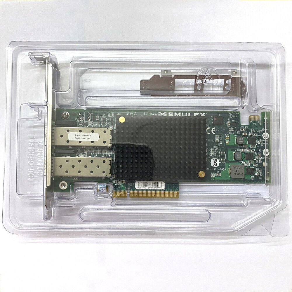 Emulex P005414 IBM 95Y3766 OCE11102 2-Port PCI-e 10GB/S SFP Server Adapter