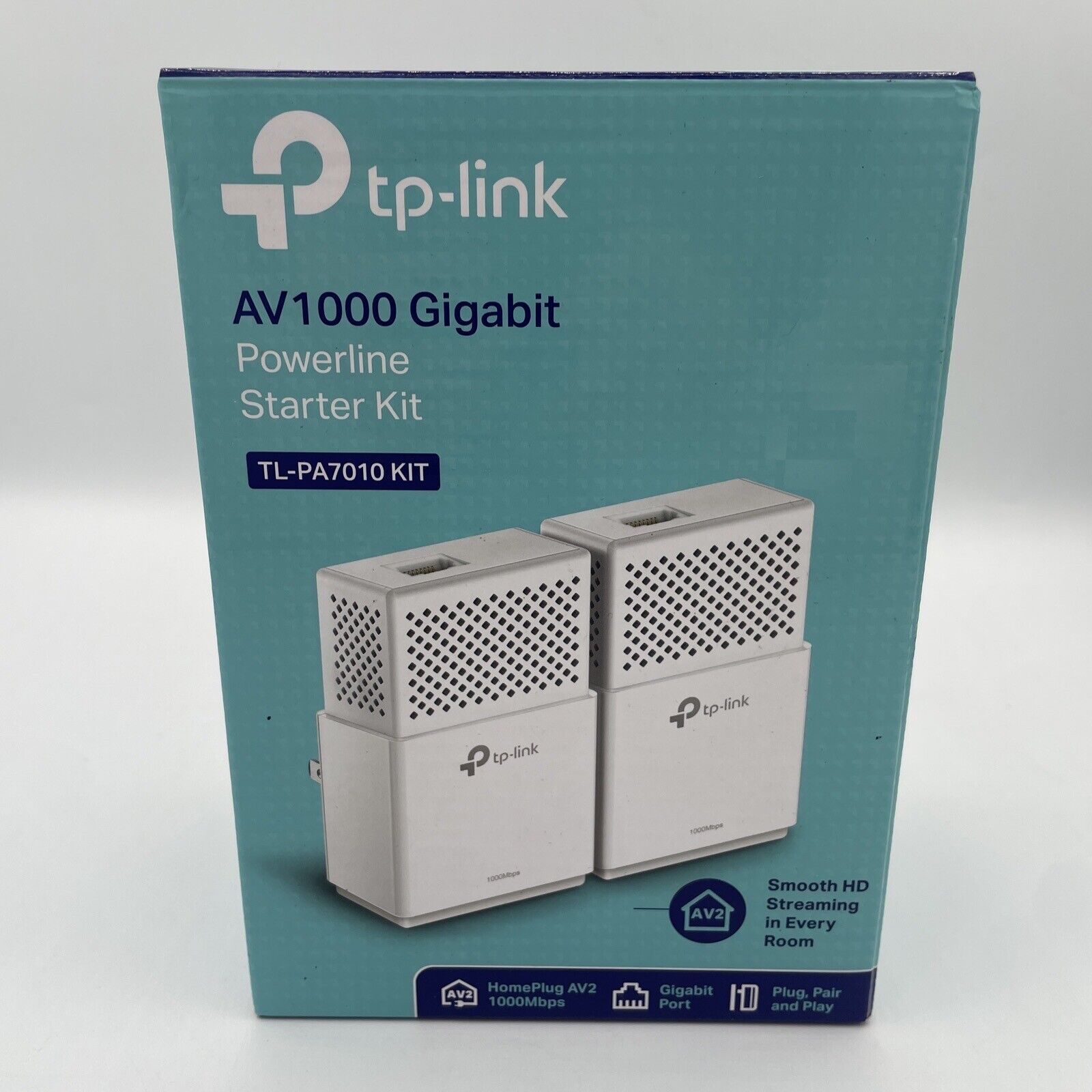 TP-LINK TL-PA7010 KIT Gigabit Powerline Starter Kit New Open Box