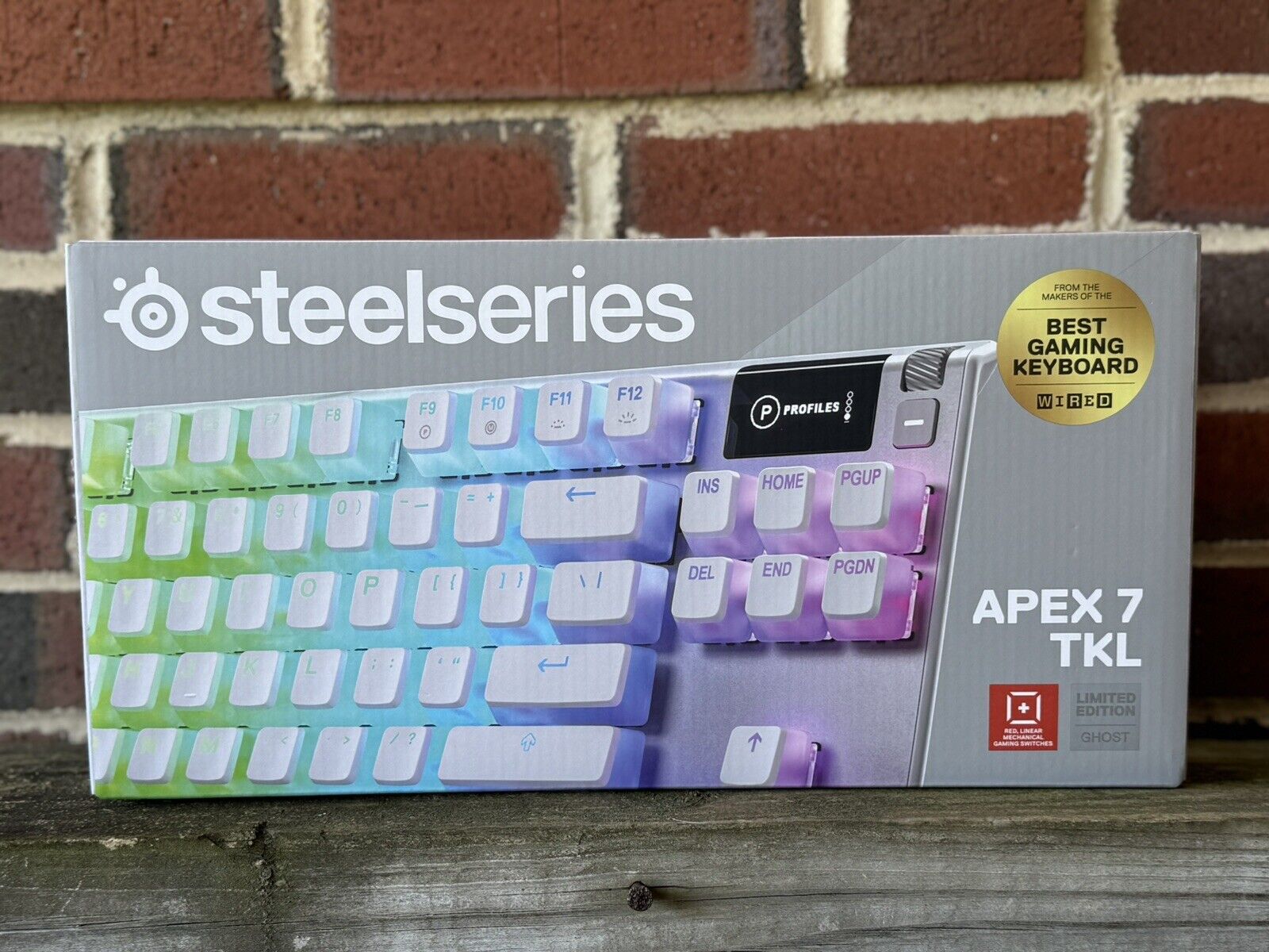 🌀 SteelSeries - Apex 7 TKL Gaming WIred Mechanical Keyboard - Ghost Edition 🌀