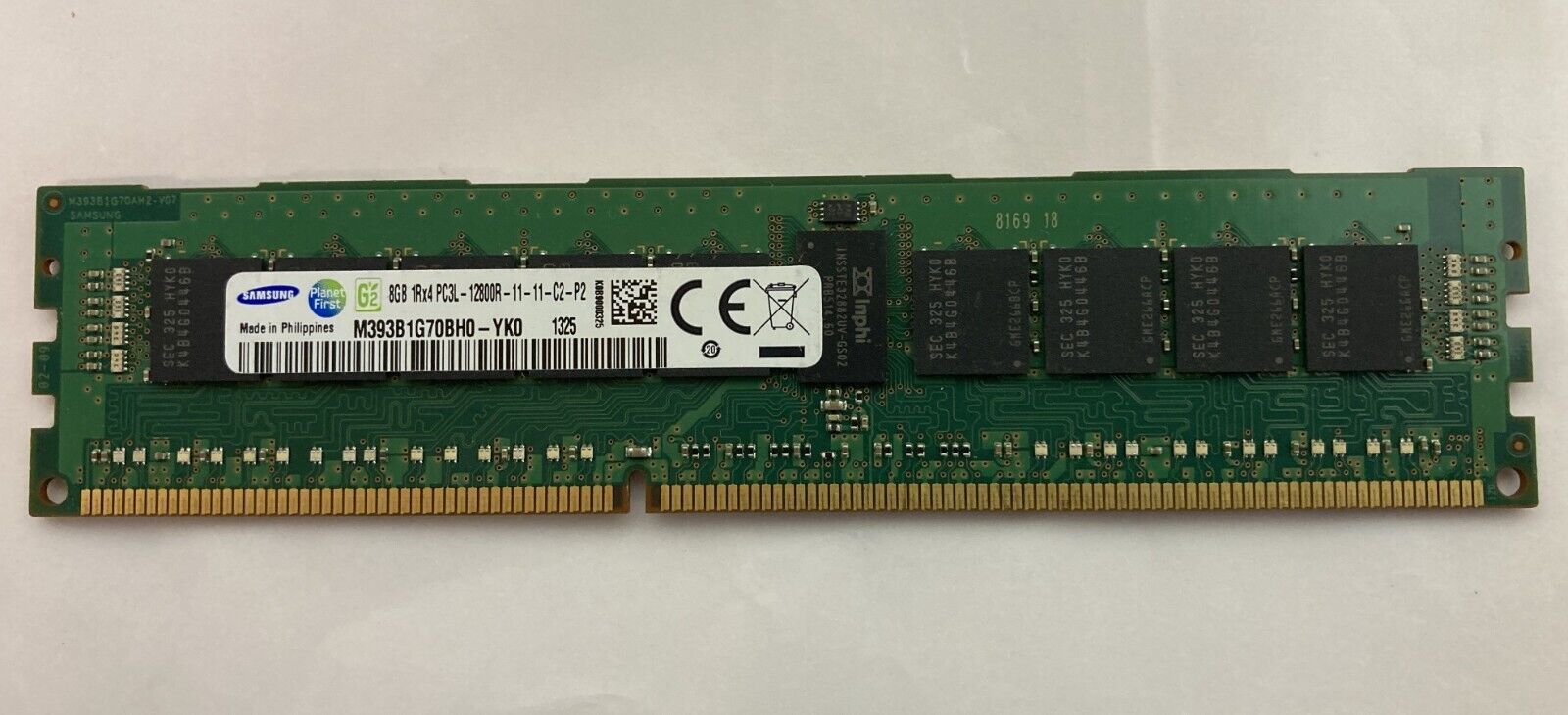 GOOD Samsung 8GB PC3L-12800R DDR3-1600 ECC Server Memory RAM M393B1G70BH0-YK0