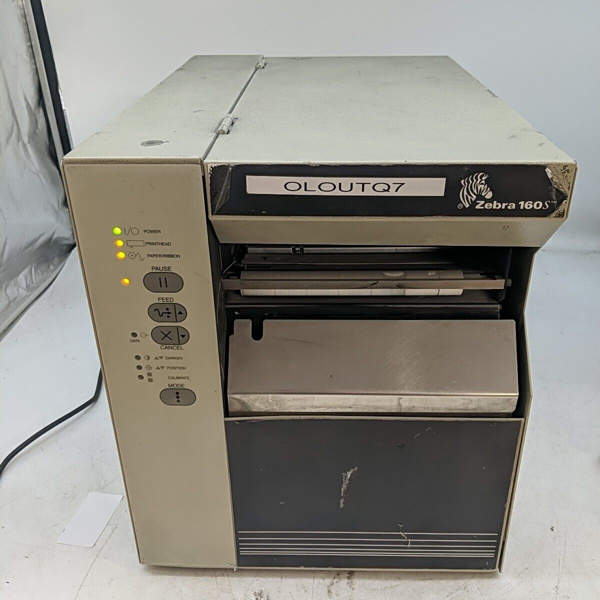 Zebra Printer Model-160S Tested For Power 
