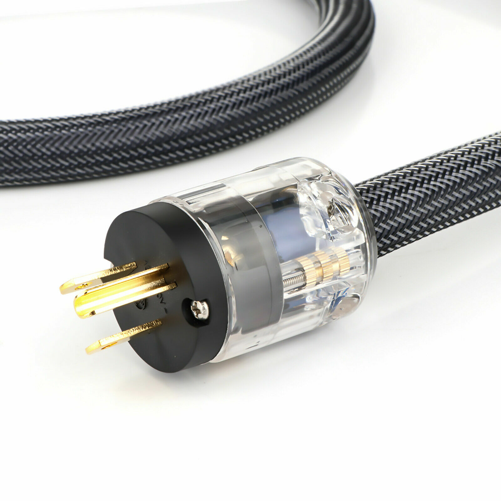 Preffair HiFi Audio Power Cable Pure Copper EU US Schuko Ac Mains Supply Cord