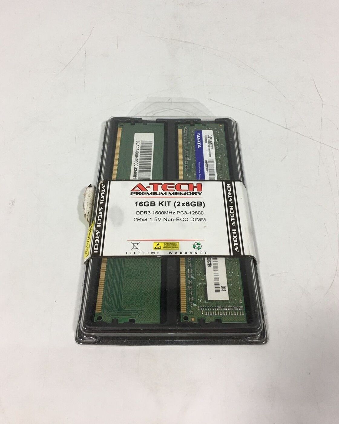 A-Tech Premium Memory 16GB kit (2 X 8GB) DDR3 1600MHz PC3-12800