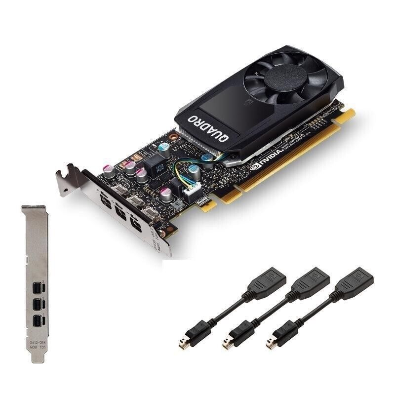 4GB PNY nVIDIA Quadro VCNT400-4GB T400 3x MDP GDDR6 PCI-E Graphic Card