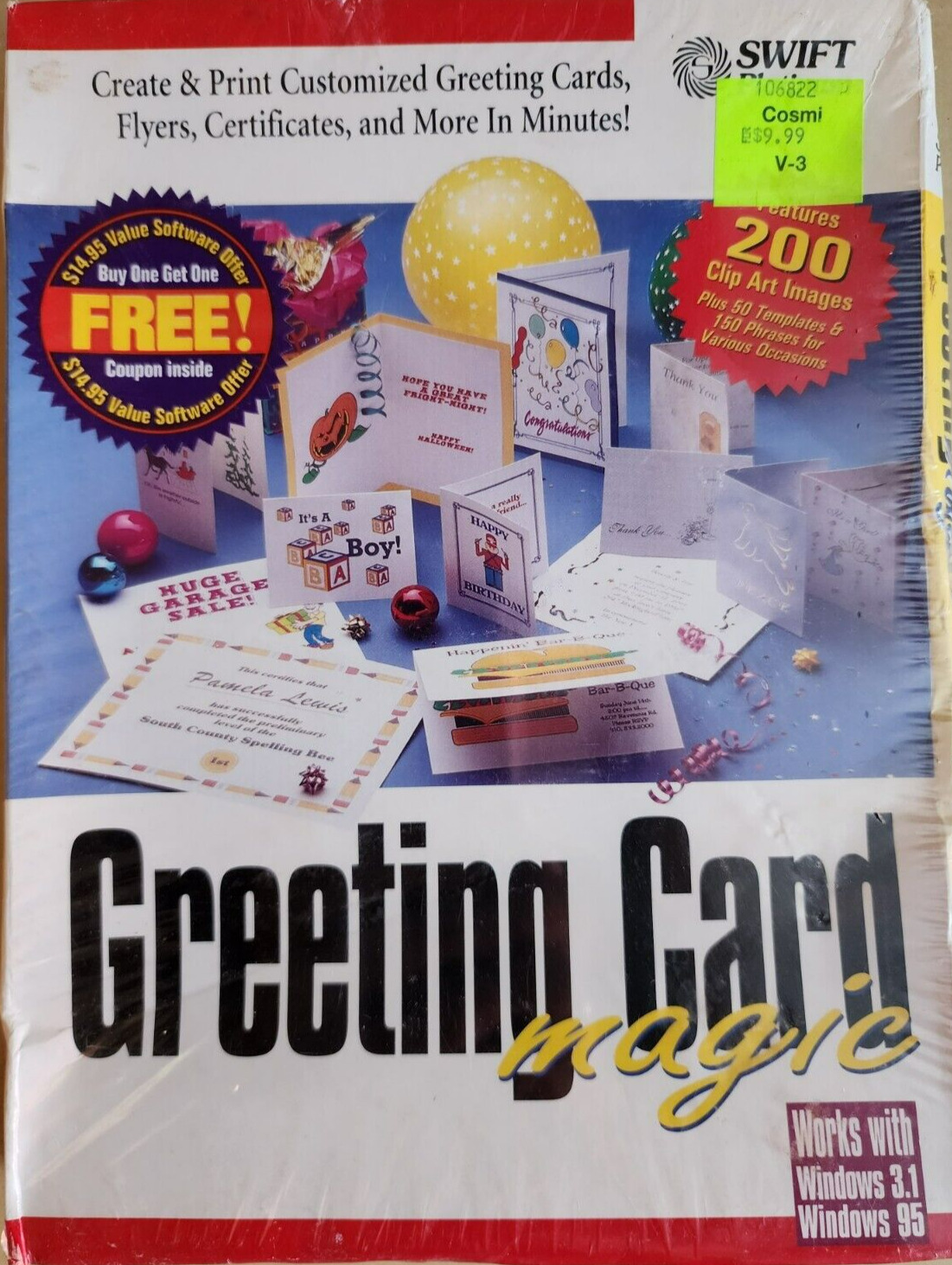 Swift Greeting Card Magic Windows 95 And Higher New Still In The Plastic Seal