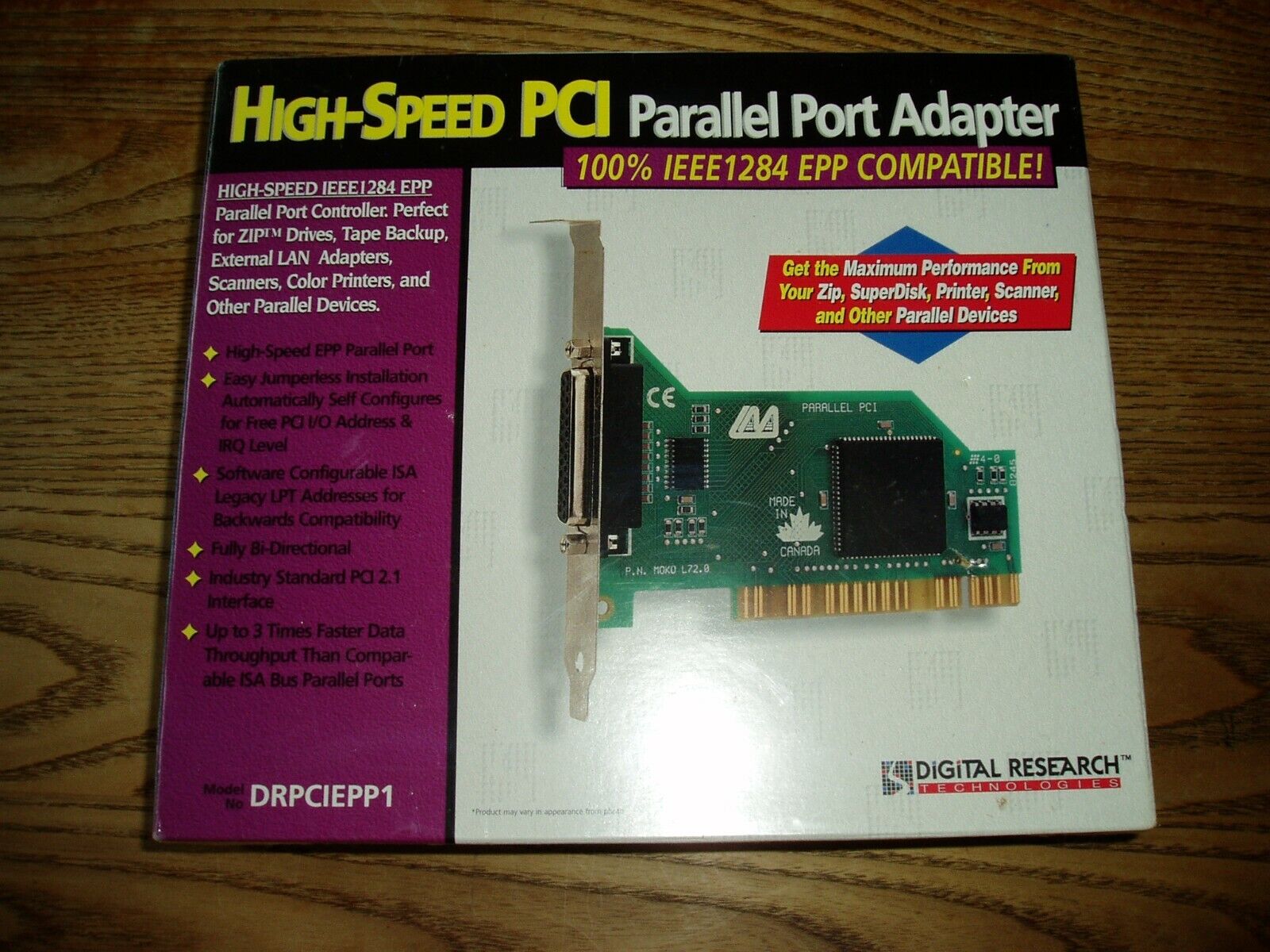 Digital Research High-Speed PCI Parallel Port Adapter DRPCIEPP1