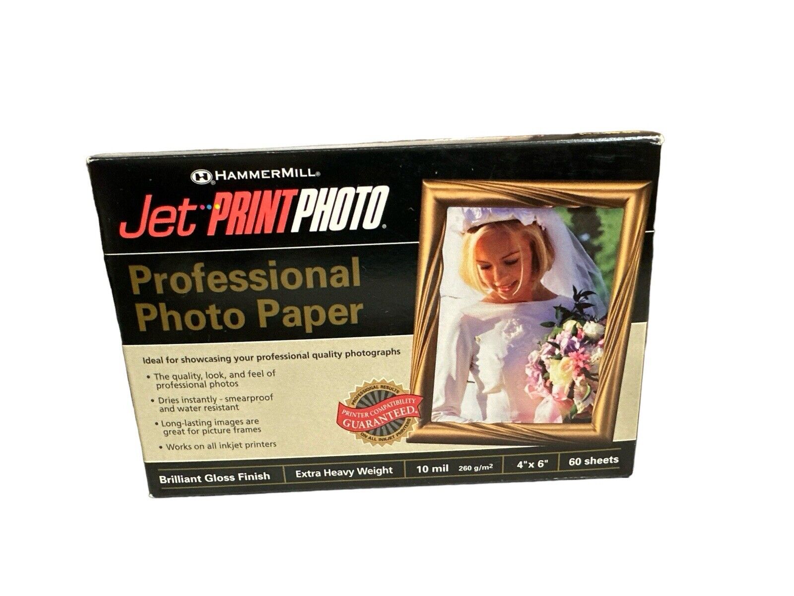 Pack-Professional PhotoPaper Hammermill Jet Print 4x6 10 mil 55 Sheets
