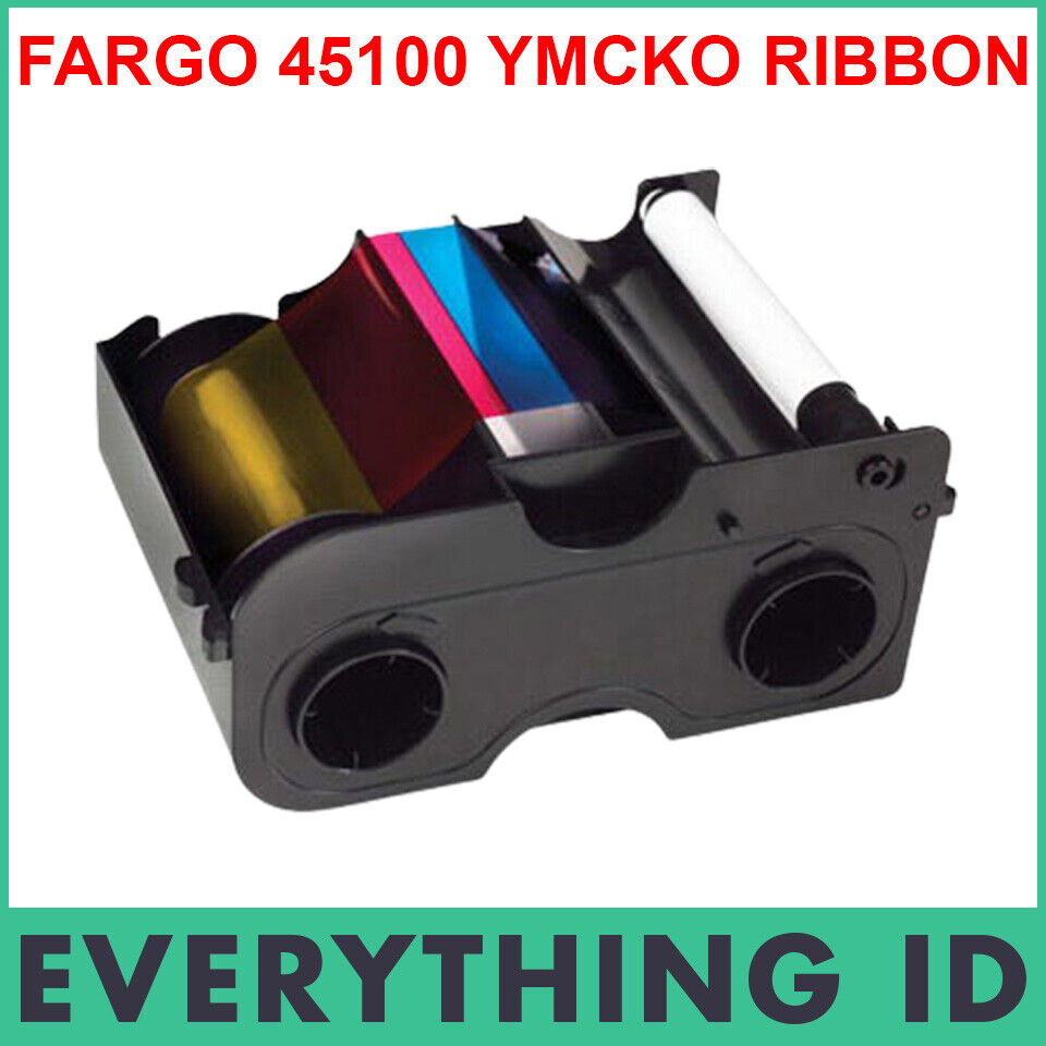 FARGO 45100 YMCKO 250 PRINT COLOUR RIBBON 045100 FOR DTC4000 DTC4250e PRINTER