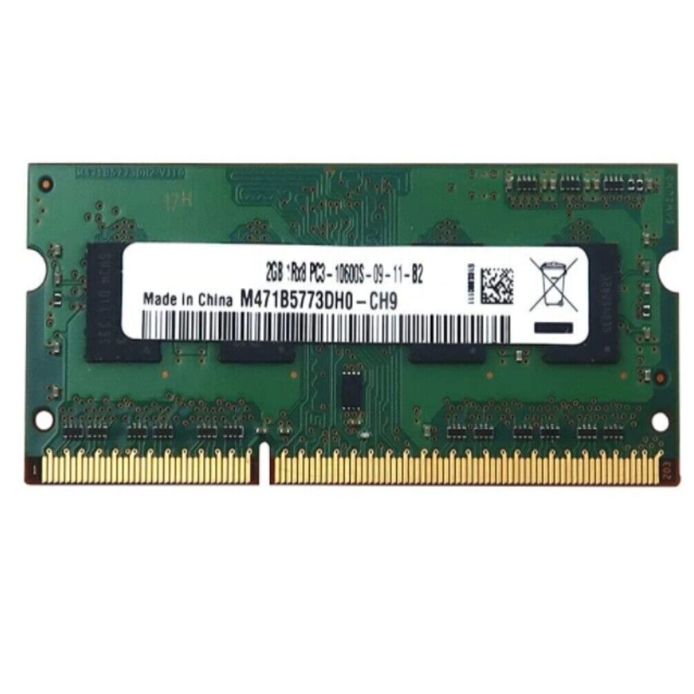 SAMSUNG M471B5773DH0-CH9 (2) 2GB RAM Memory Modules DDR3 PC3-10600 UNBUFFERED...