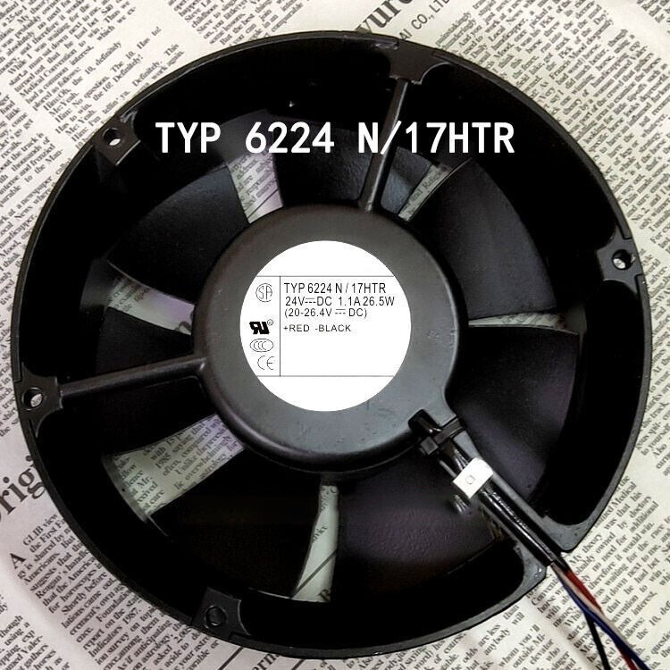 Used tested ebm-papst TYP6224N/17HTR 24V 1.1A 26.5W 17cm frequency converter fan