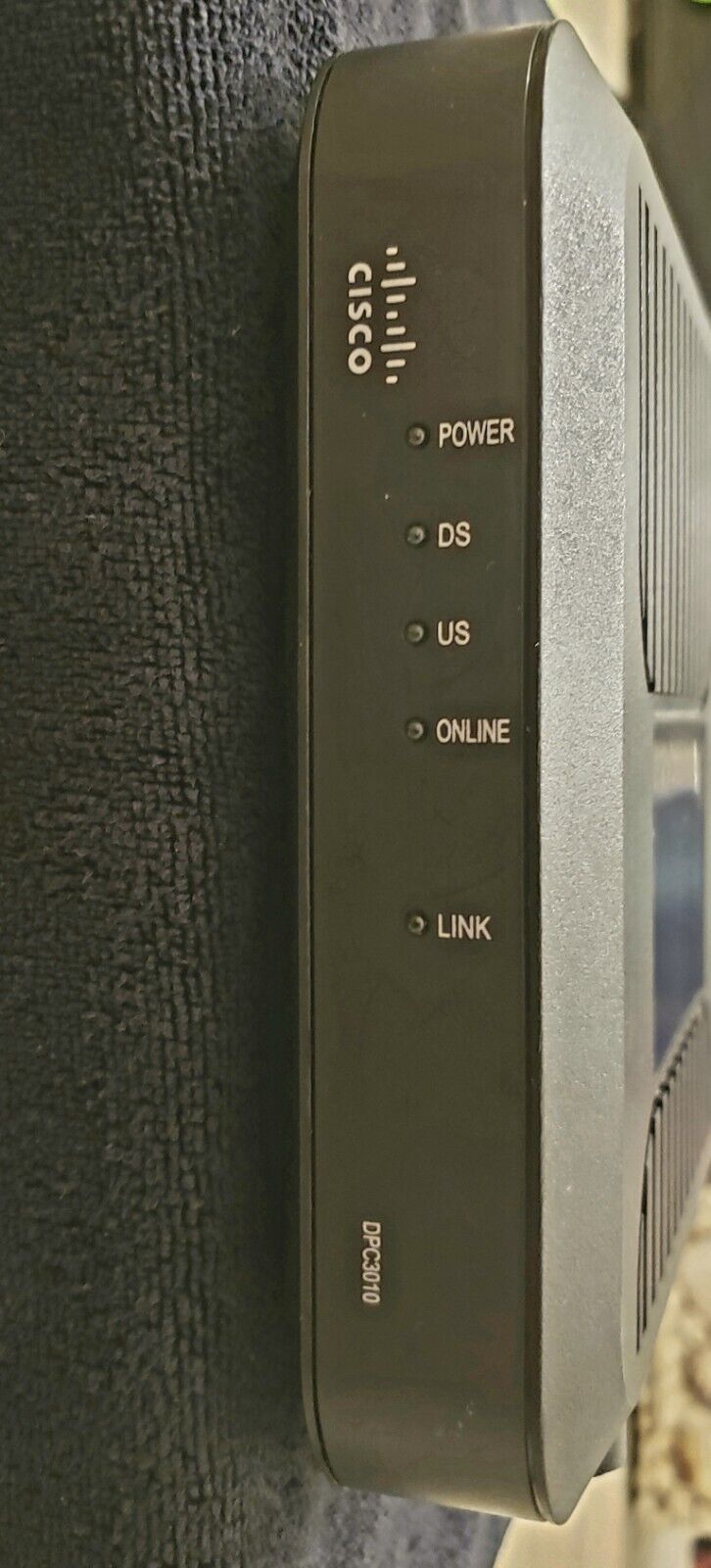 Cisco | DPC3010 - DOCSIS | 3.0 Cable Modem USB Port Mediacom Suddenlink w/ Adap.