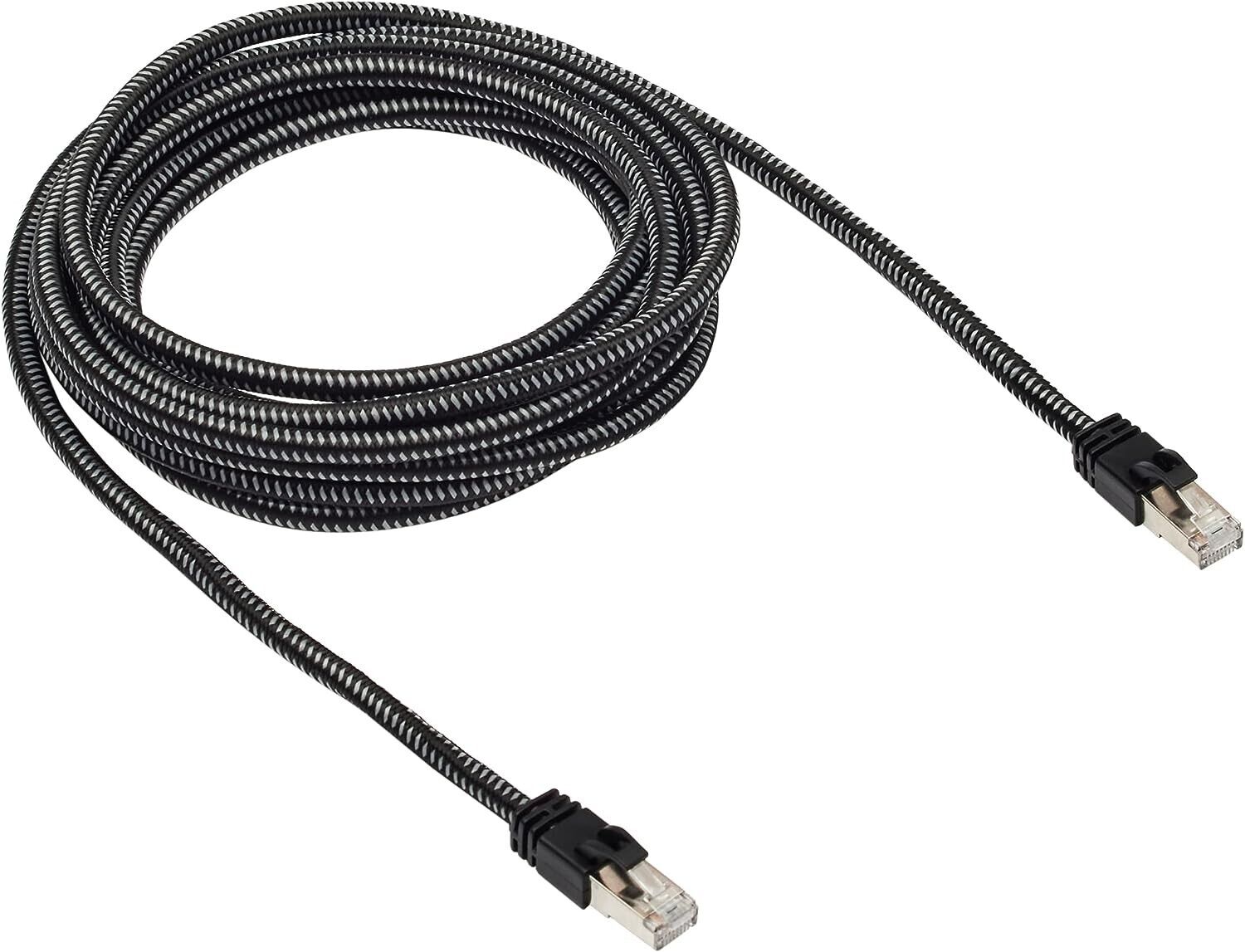Amazon Basics CAT 7 Braided High-Speed Gigabit Ethernet Cable 10ft (3m) Internet