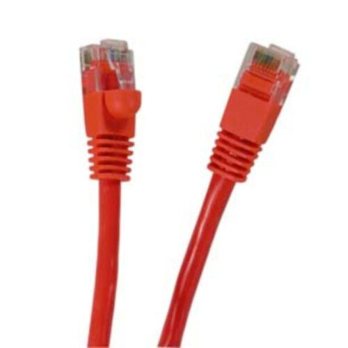 Lot50pk/pcs 1ft 100% Pure COPPER notCCA, RJ45 Cat5e Ethernet Cable/Cord {RED