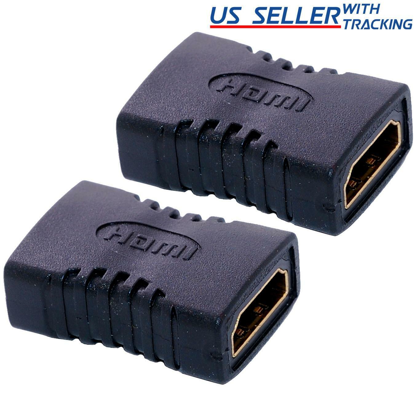 2x HDMI Female to Female Coupler Extender Adapter Connector F/F HDTV HDCP 1080P