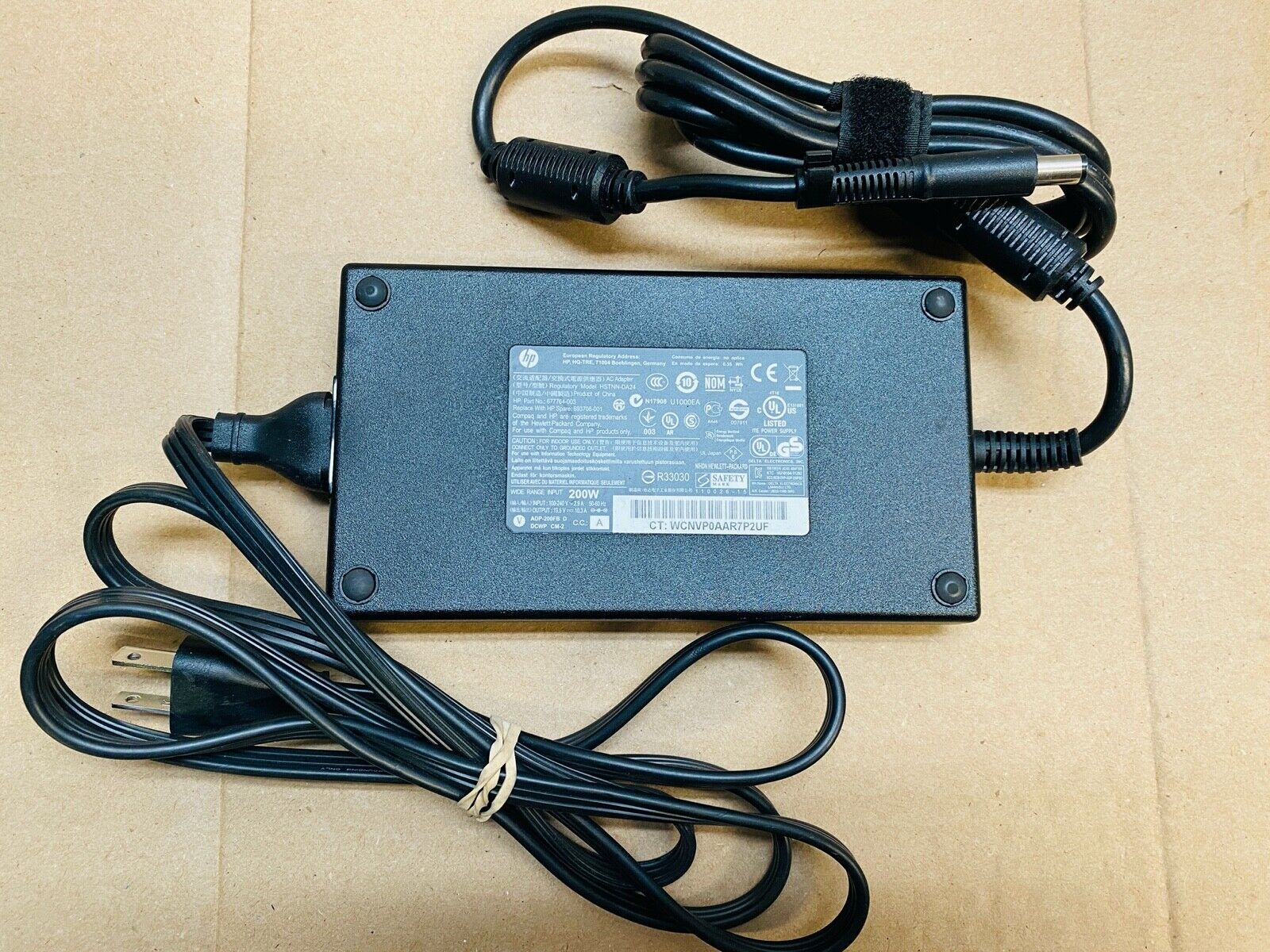 Origin HP 200W AC Adapter Power Supply for HP laptops and desktops smart pin