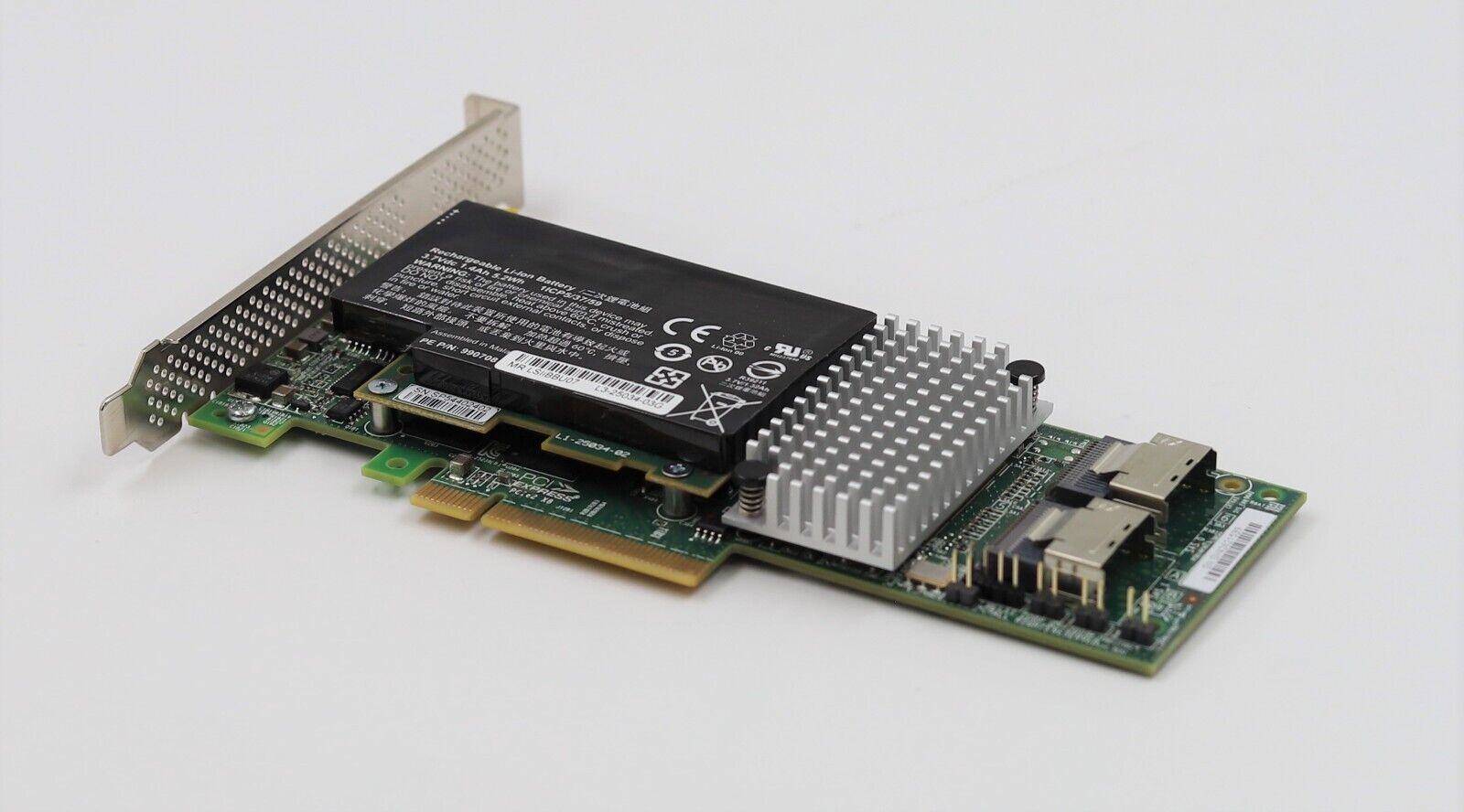 LSI MegaRAID MR 9261-8i 6Gb/s SAS PCIe RAID Card W/Battery P/N: L3-25239-15C