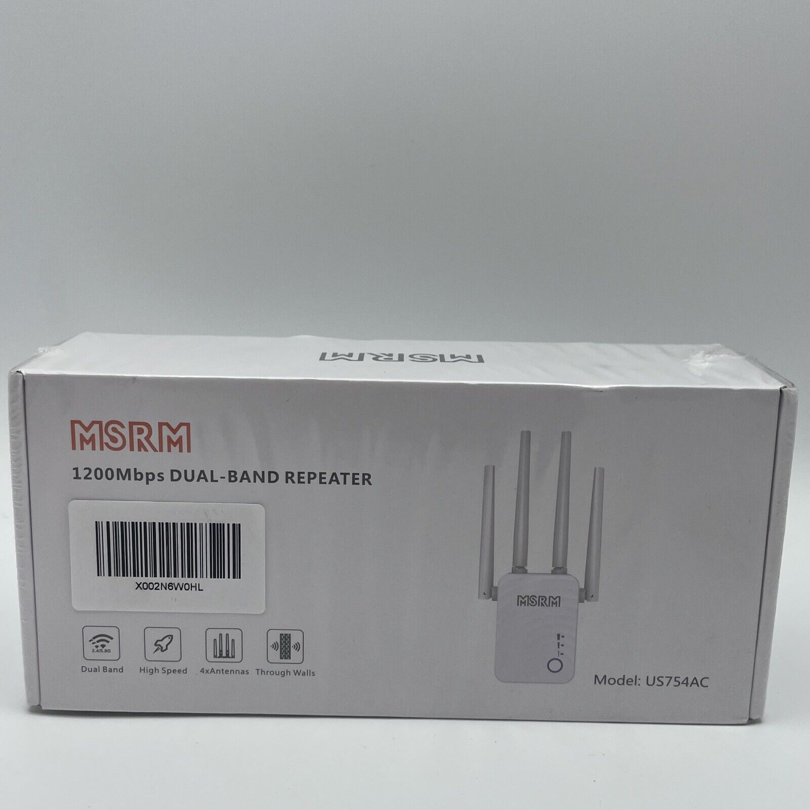 MSRM 1200Mbps Dual Band High Speed Repeater Wi-Fi Signal Booster Range Extender