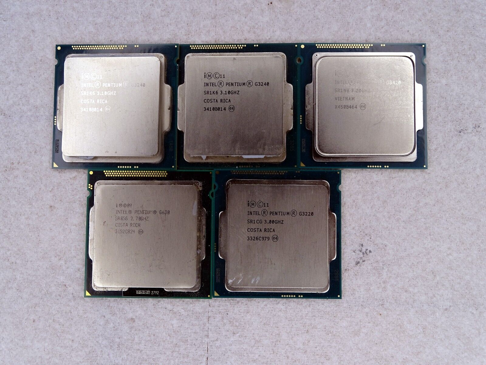 Assortment of Intel Processors