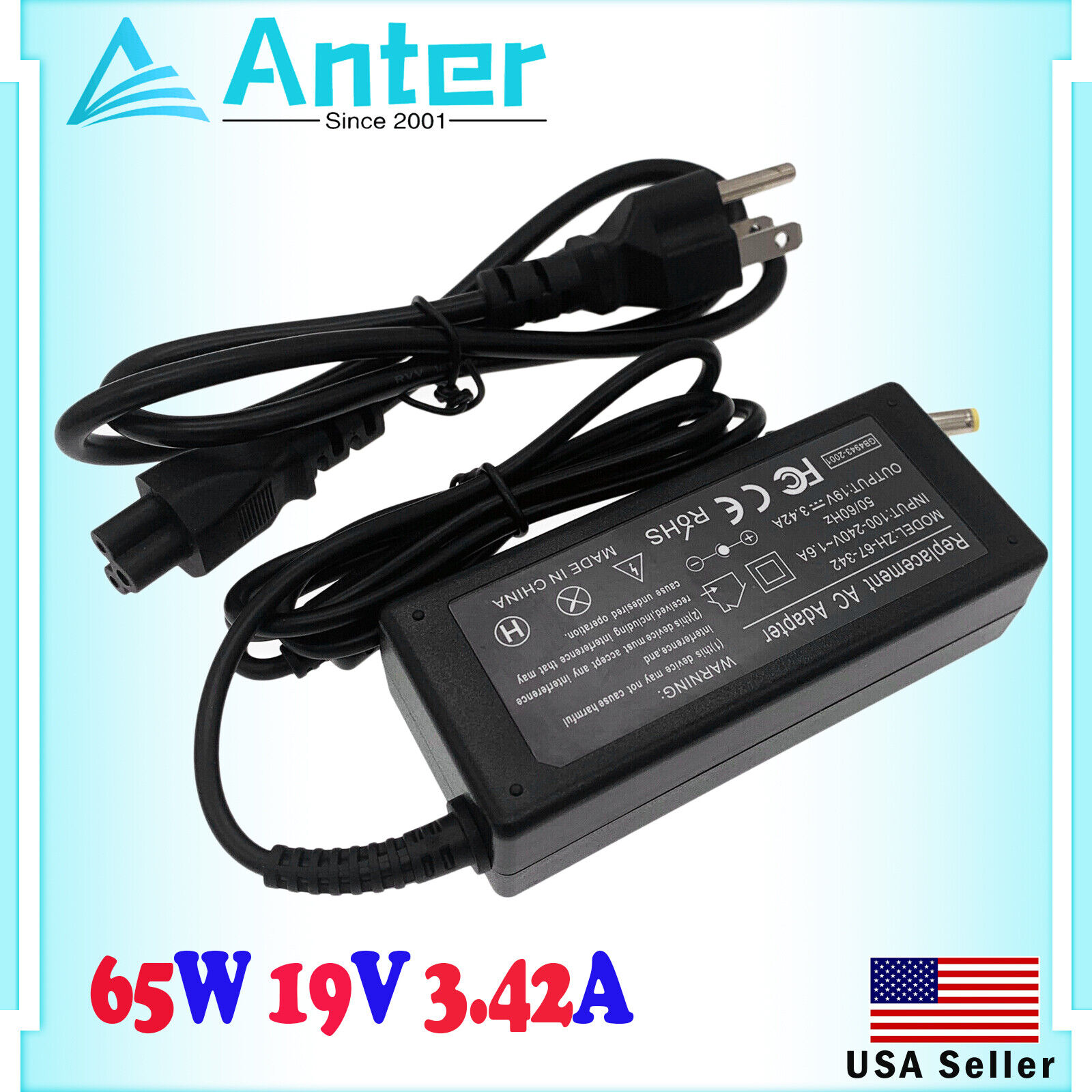 AC Adapter For Viewsonic VX2476-SMHD VS16510 LED LCD Monitor Power Supply Cord