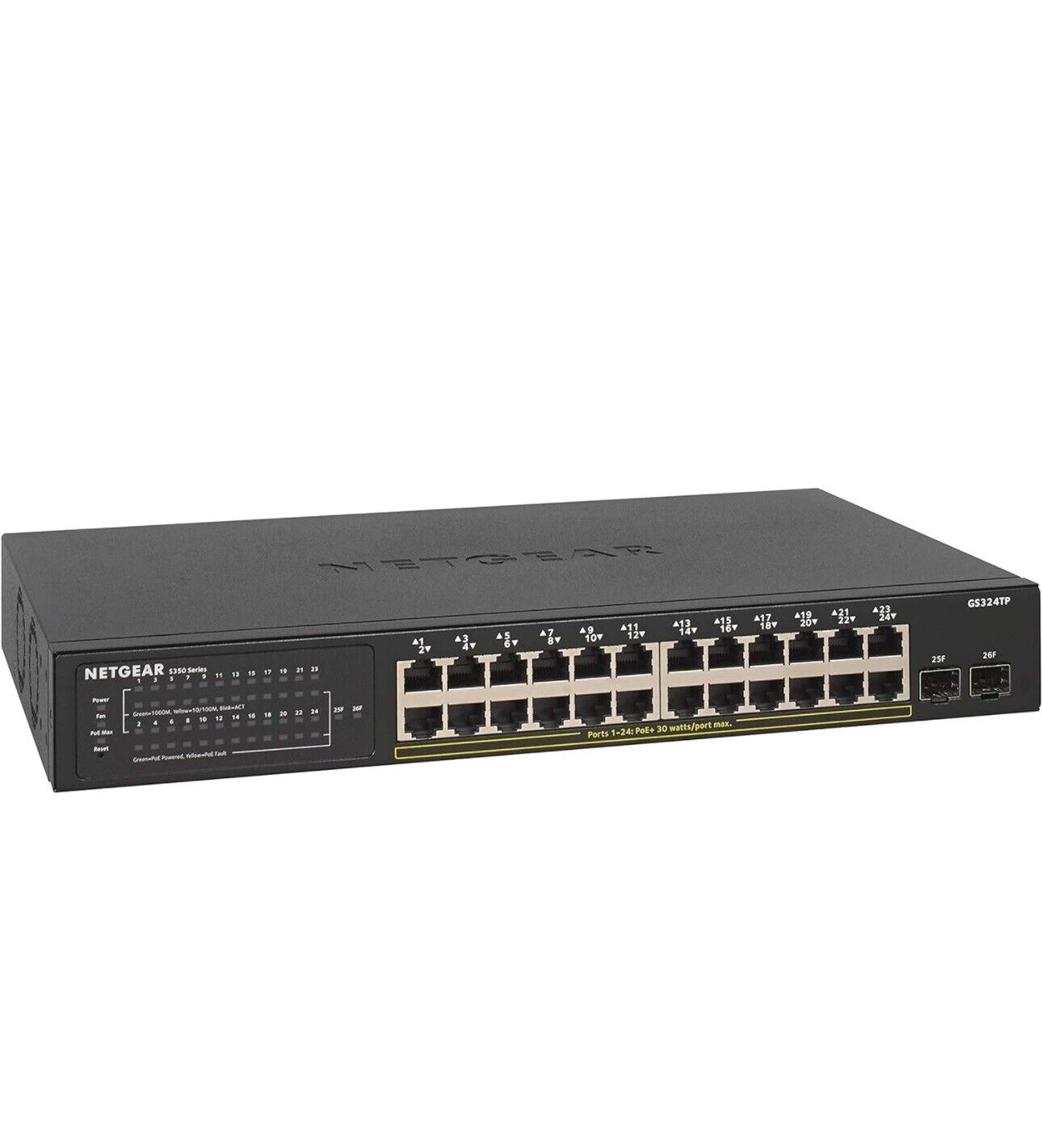 Netgear GS324P Ethernet Switch (24 Port) NEW