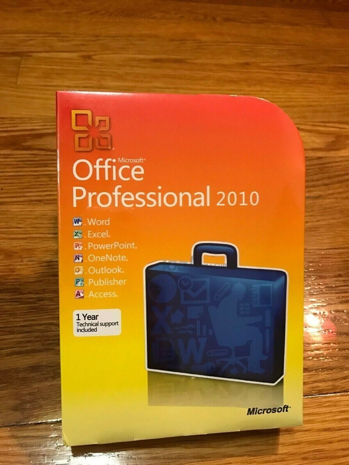Microsoft Office Professional 2010,Full,Windows,32/64-bit W/CD&Key