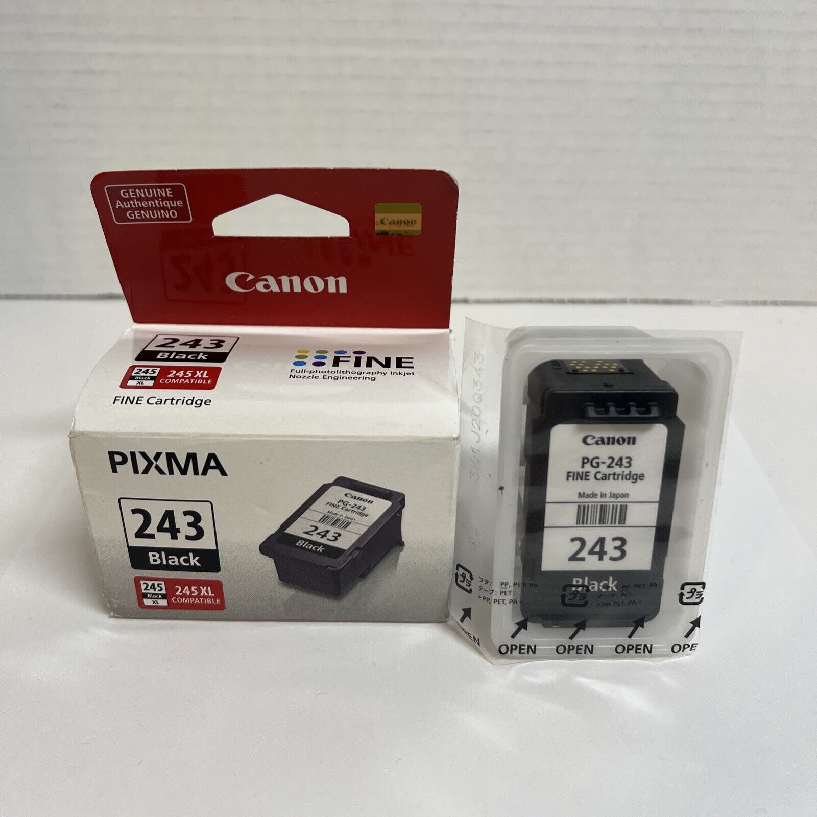 Genuine Canon PIXMA PG-243 Black Ink Fine Cartridges (2) NEW