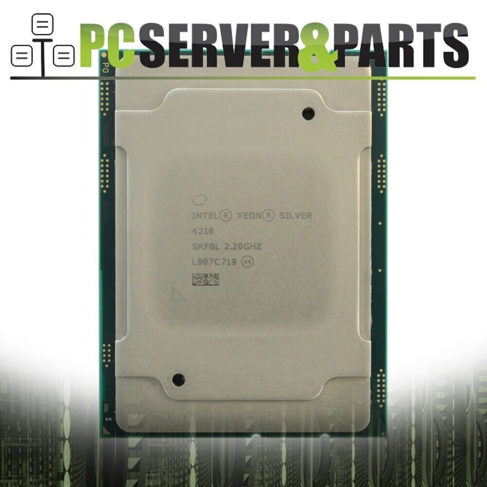 Lot of 4 Intel Xeon Silver 4210 SRFBL 2.20GHz 13.75MB 10-Core LGA3647 Processors