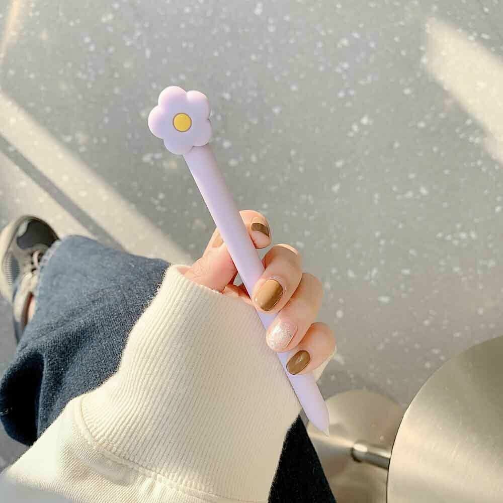 Cute Cat Paw Flower Cap Case For Apple Pencil 1st 2nd Gen Silicone Armor Cover