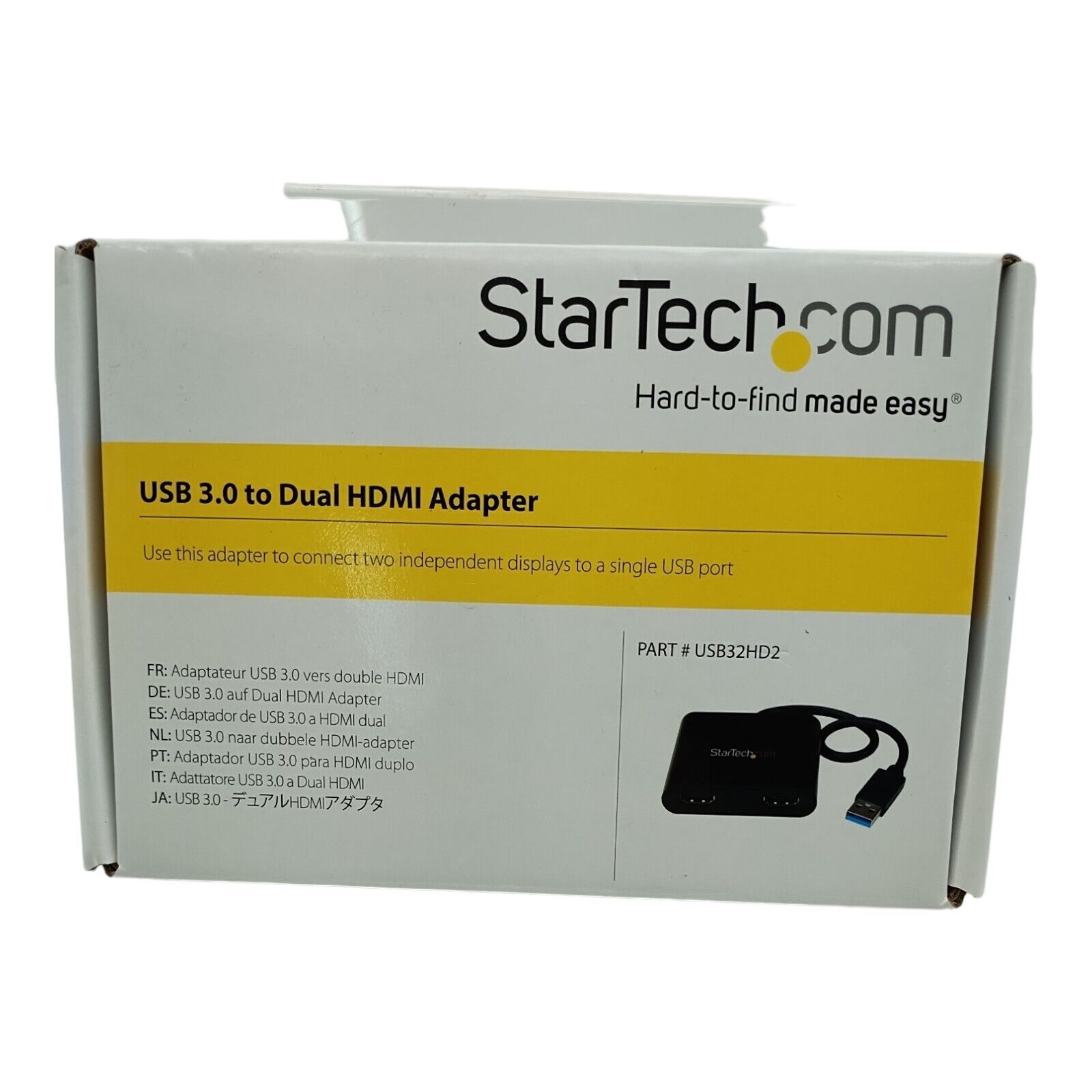 Startech.com USB to Dual HDMI Adapter - 4k USB32HD2, Open Box