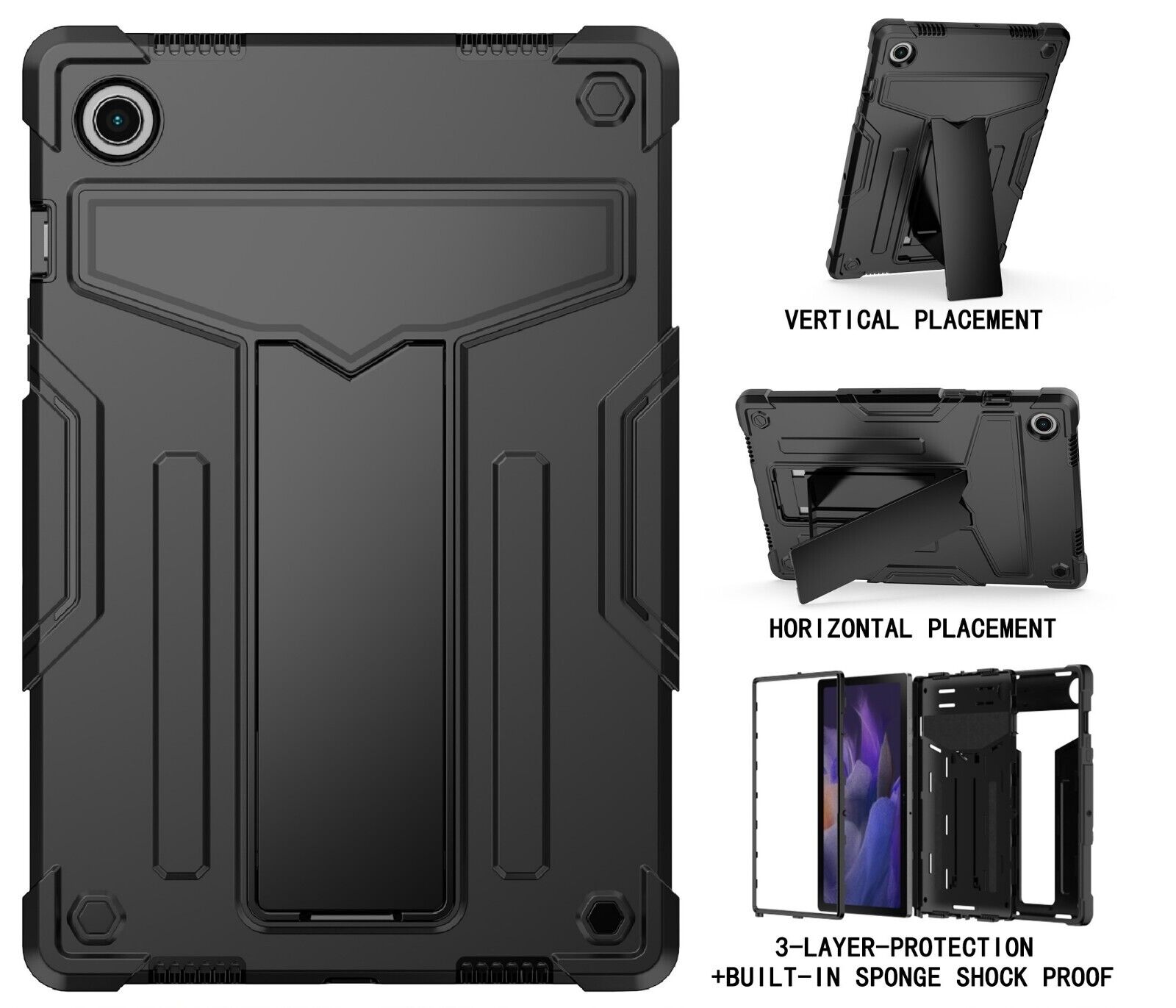 Case For Lenovo Tab M10 Plus (3rd Gen) 10.6 Inch Cover (TB125FU/TB128FU/TB128XU)