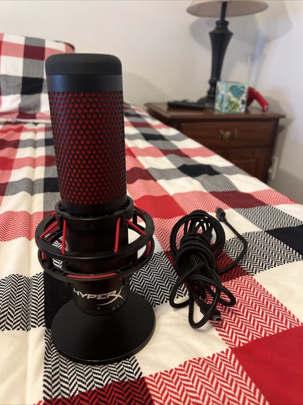 Kingston HyperX Black/Red Quadcast USB Condenser Gaming Microphone