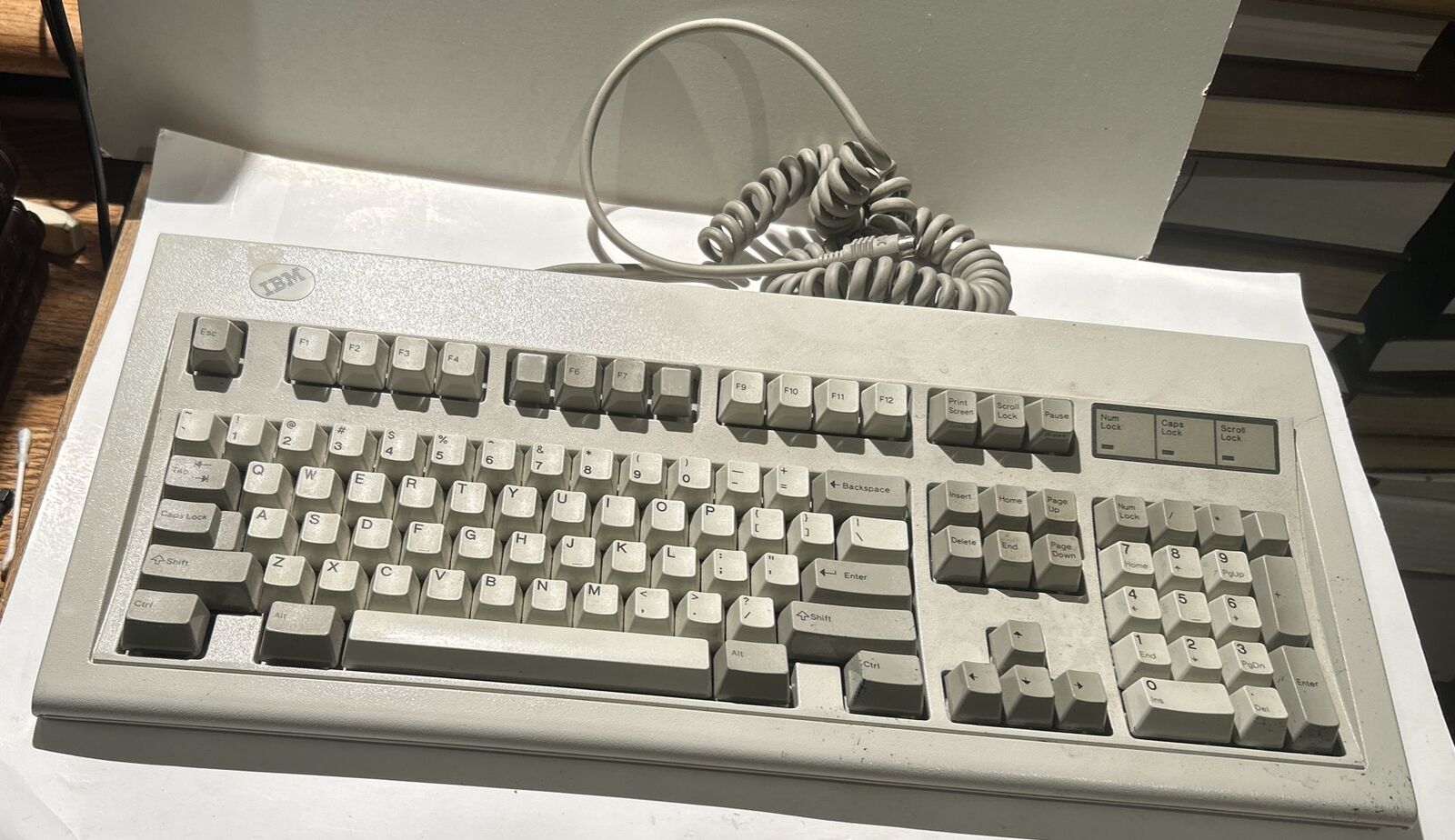 Vintage IBM Model M - 1988 PS/2 Buckling Spring Mechanical Keyboard P/N 1391401