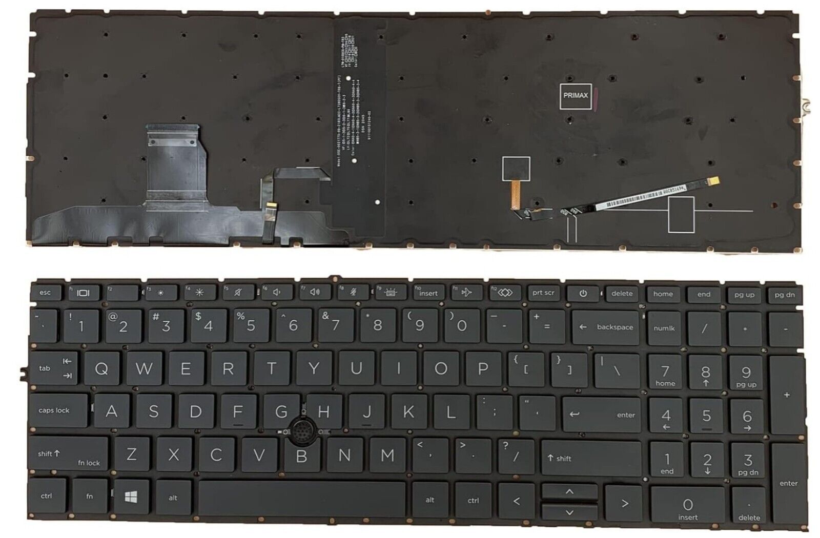 Laptop Replacement US Layout with Backlight Keyboard for HP ELITEBOOK 750 G7 750