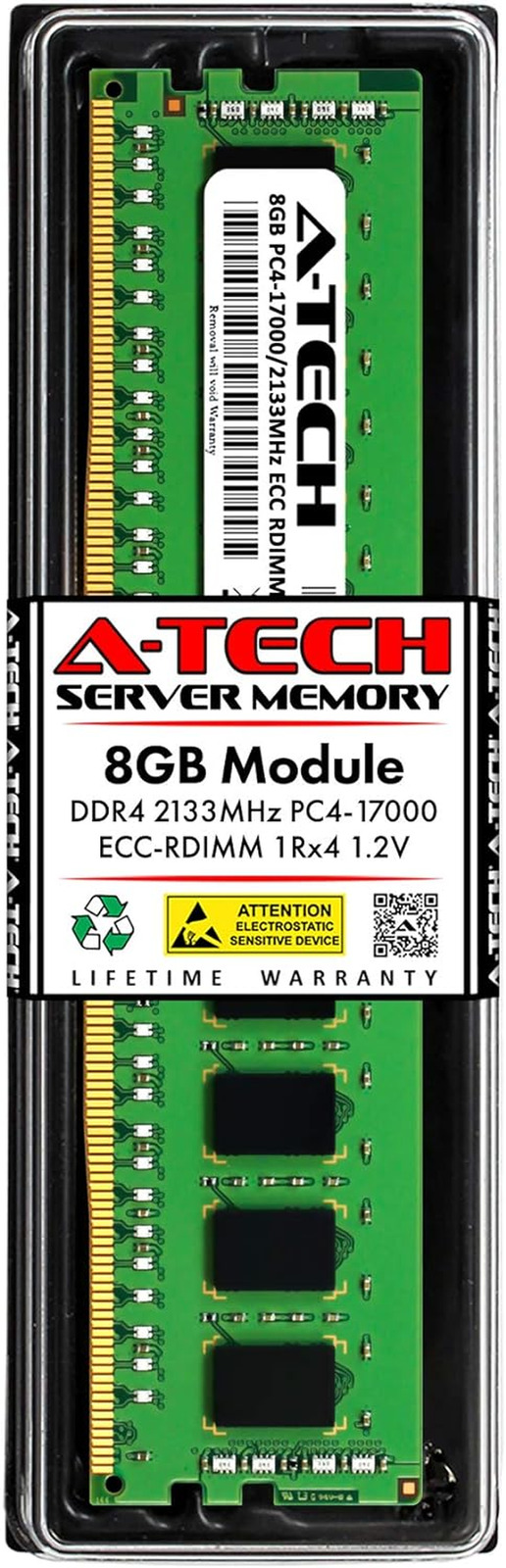 8GB RAM for Micron MTA18ASF1G72PZ-2G1A2IG | DDR4 2133Mhz PC4-17000 1Rx4 1.2V ECC