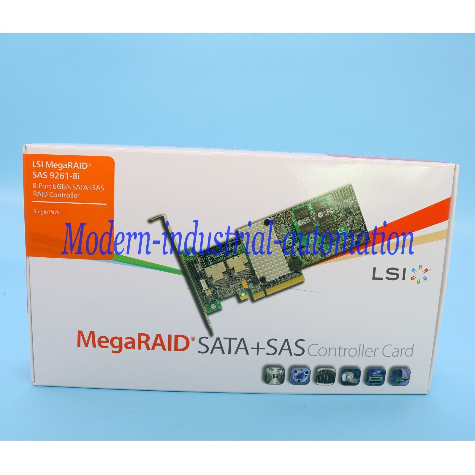 New ONE LSI MegaRAID 9261-8i 8-port PCI-E 6Gb/s SATA/SAS RAID Controller Card#XR