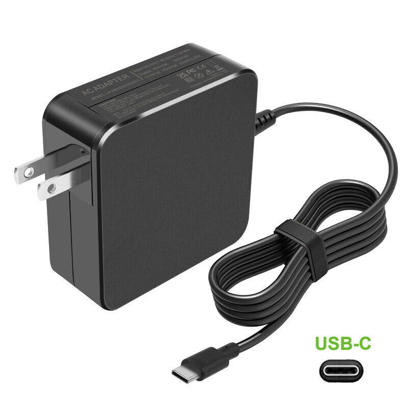 USB-C Type C Charger for Laptop Chromebook Tablet Phone 45w 65w Universal Charge