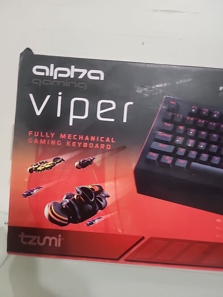 Alpha Gaming VIPER Fully Mechanical Gaming Keyboard w/ Back Light Rarely Used.