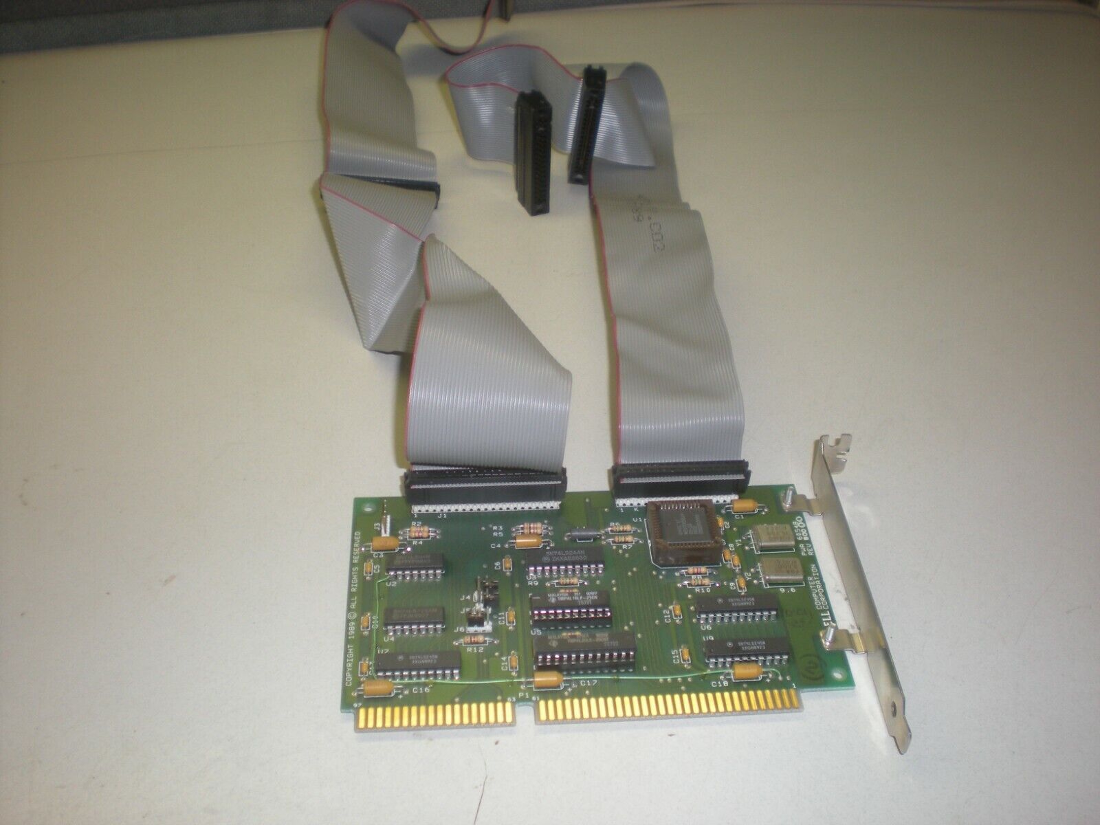 Dell PWA60548 Drive Controller Card with Ribbon Cables - 1989