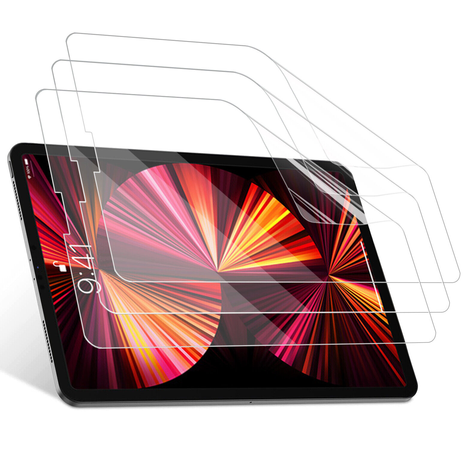 3PCS Clear/Matte Screen Protector for iPad 9.7/10.2/ Pro 11/10.5/12.9/Mini3/Air4