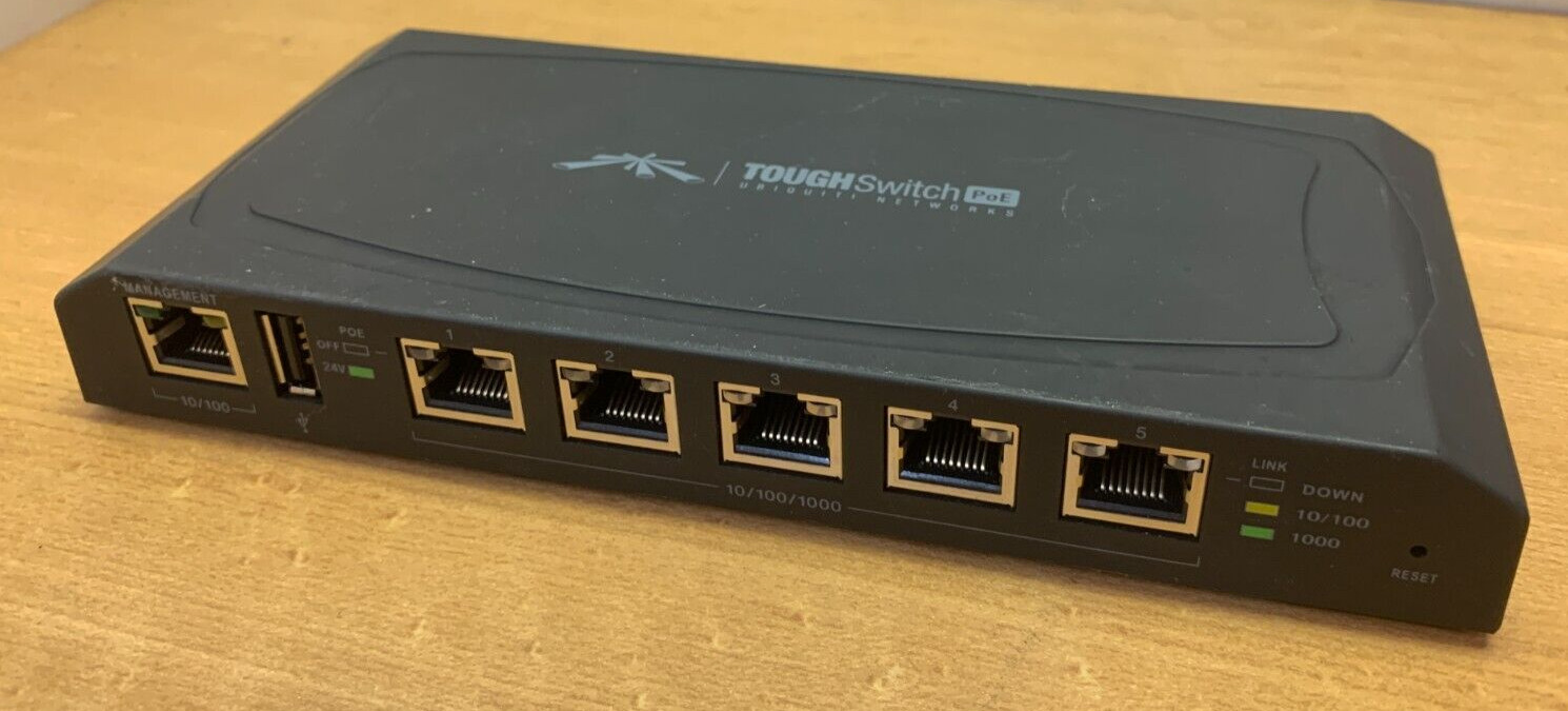 Ubiquiti Networks ToughSwitch TS-5-POE PoE 5-Port Managed Switch - No AC Adapter