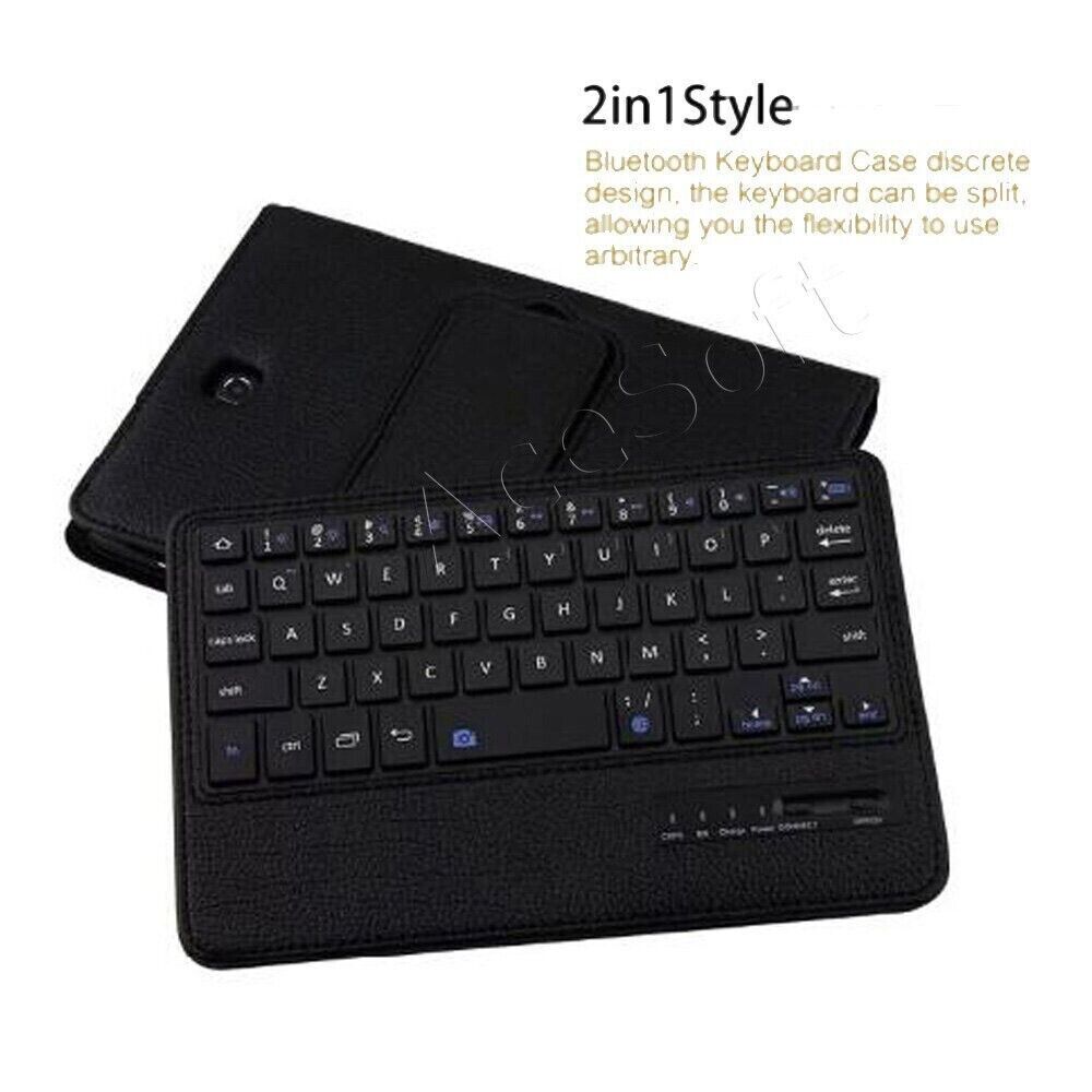 Portable PU Leather Flip case Keyboard f Samsung Galaxy Tab A 8.0\