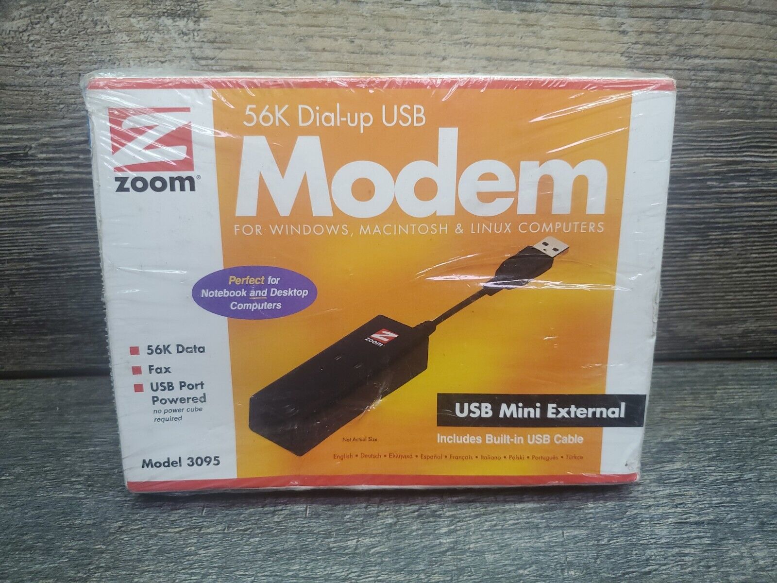 ZOOM 56K DIAL-UP USB MODEM USB MINI EXTERNAL MODEL: 3095 NEW IN BOX Ships Free